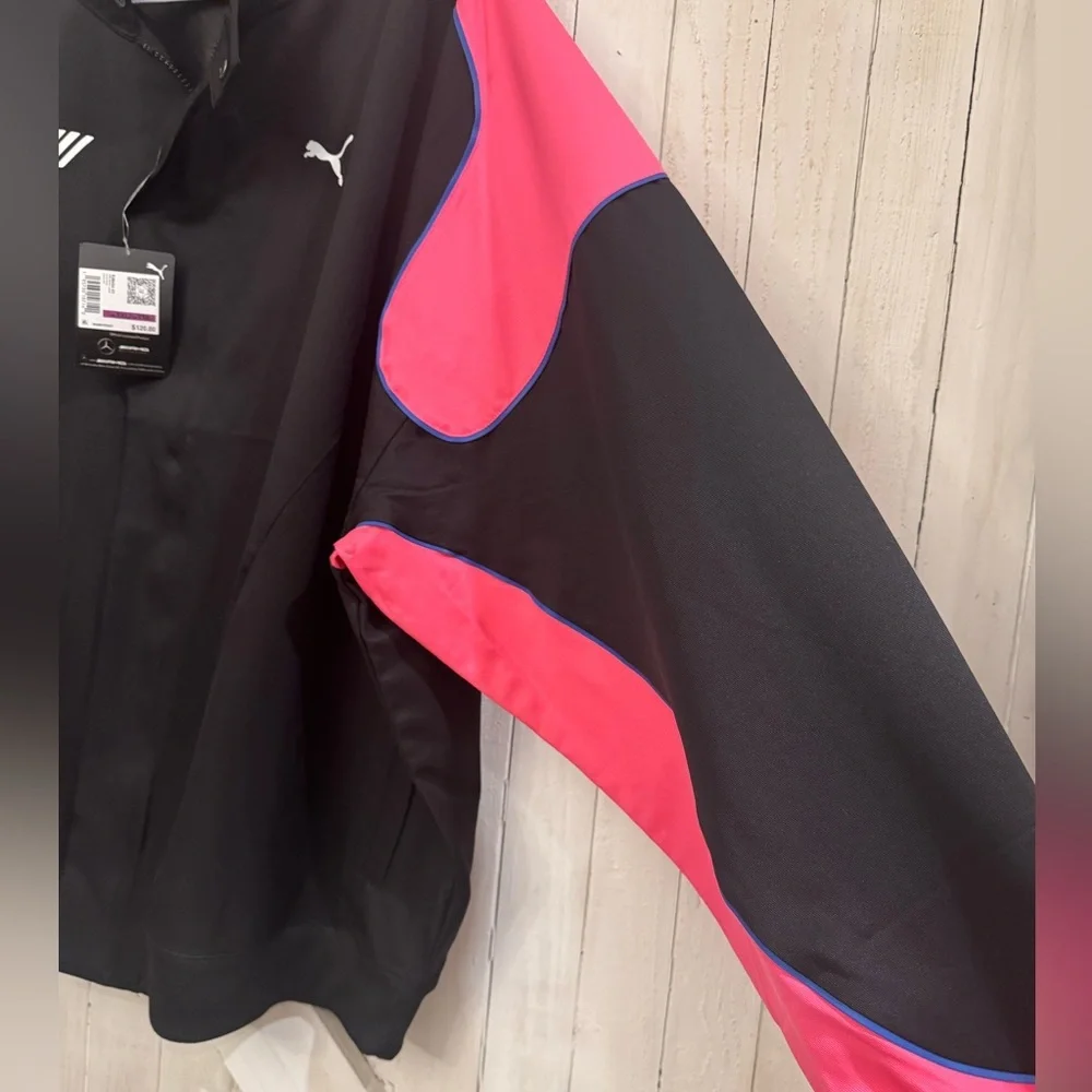 PUMA x AMG Mercedes Motorsport Jacket XXL β Black/Pink/Green/Blue β NWT - Picture 6 of 8